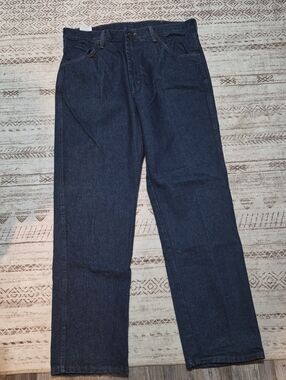 Rustler Men's Dark Blue Relaxed Straight Jeans
